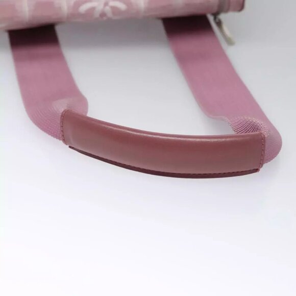 CHANEL New Travel Line Backpack Canvas Pink CC Auth BD376 - Picture 7 of 16